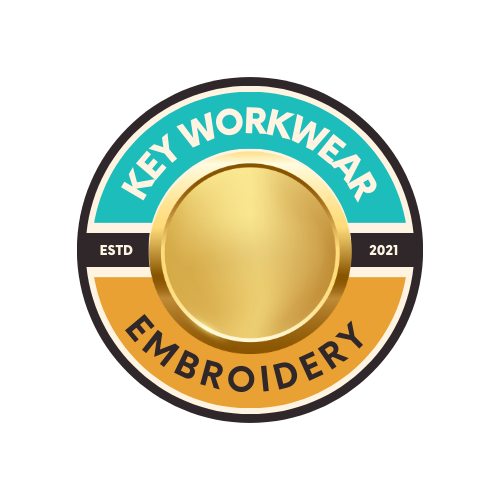 Key workwear front chest and back embroidery