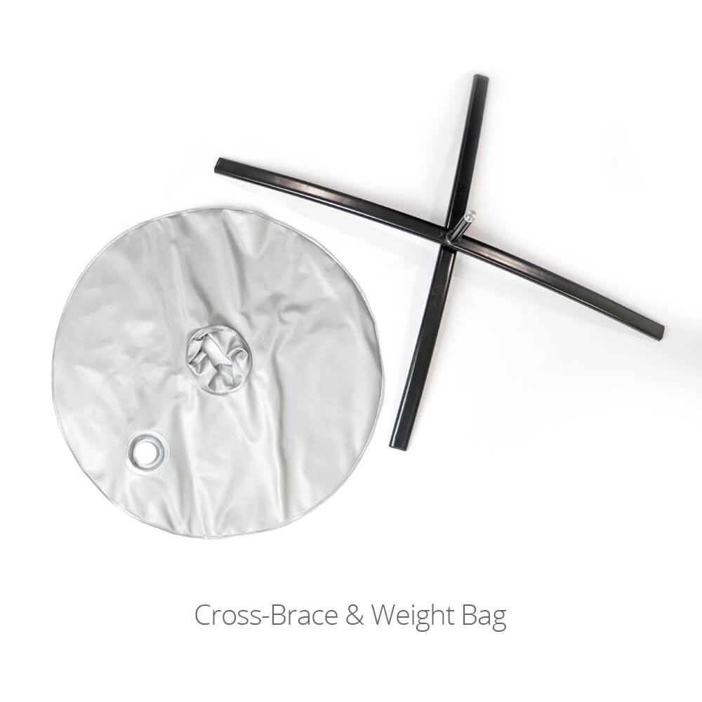 Cross-Brace & Weight BagFor Small/Medium single-sided flags.