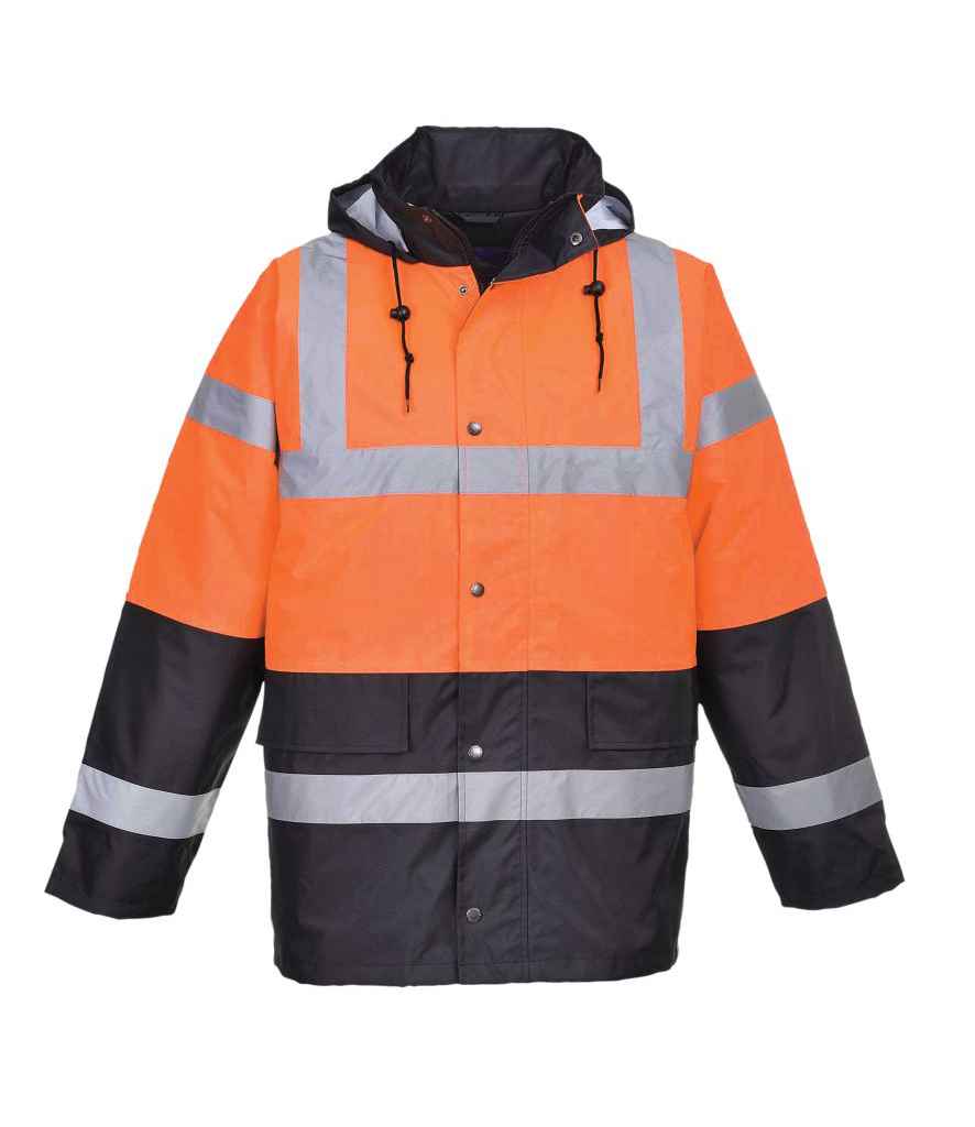PW025 Orange/Navy Front