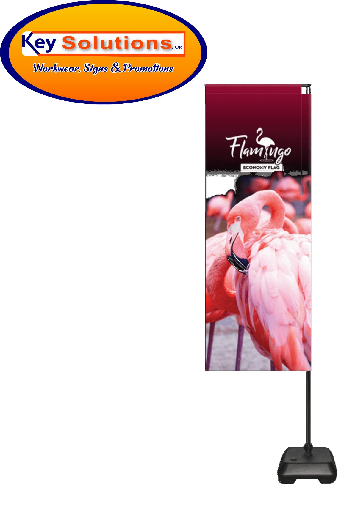 Promotional Flamingo Econony Flag