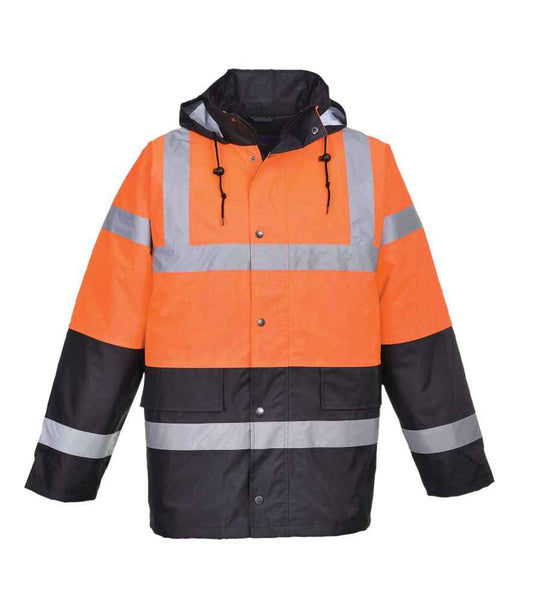 PW025 Orange/Navy Front